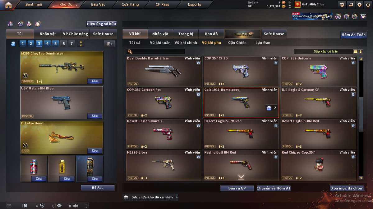 shop acc cf uy tin gia re
